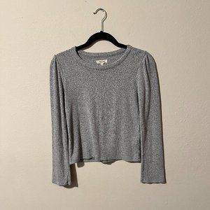 Madewell long sleeve gray sweater